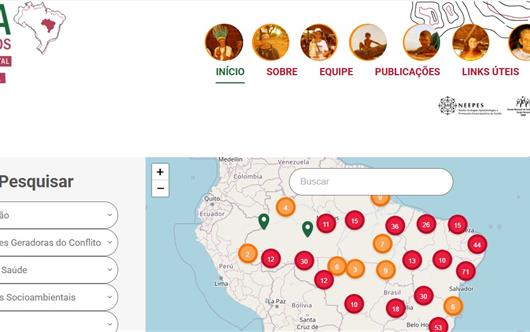 Mappa dei conflitti su ingiustizia ambientale e salute in Brasile