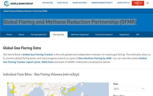 Global Gas Flaring Tracker