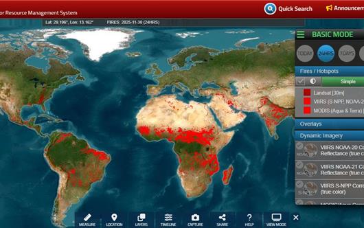 Mappa Globale degli Incendi - NASA