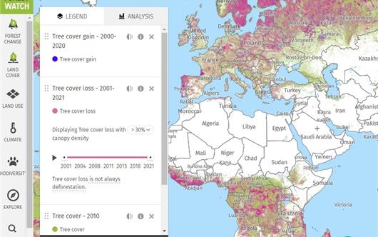 Interactive Global Forest Watch Map
